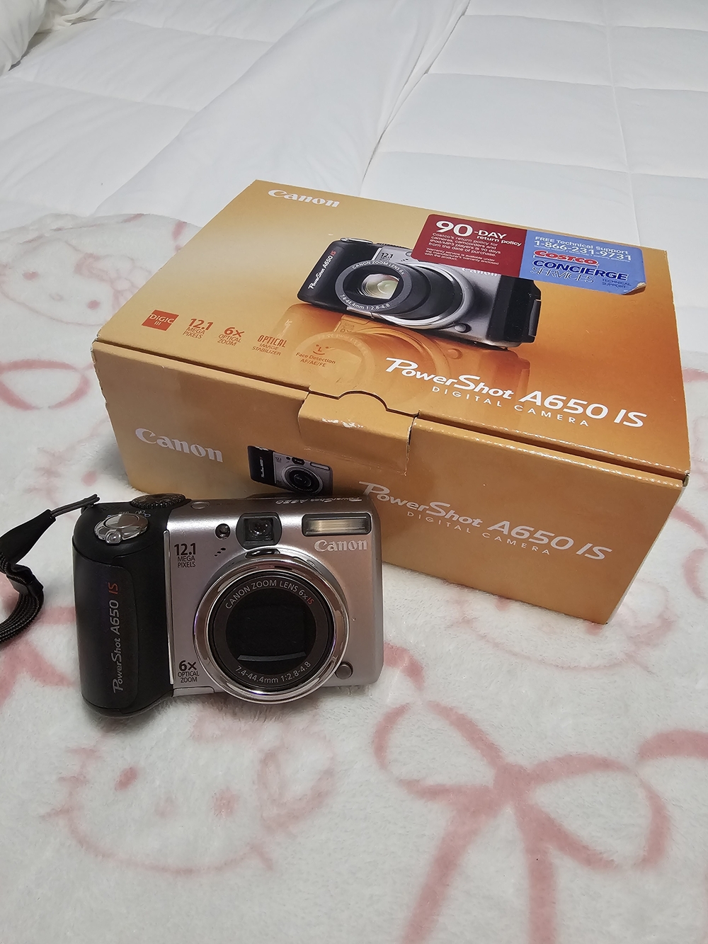 Canon PowerShot A650 IS Silver and Black Digital Camera